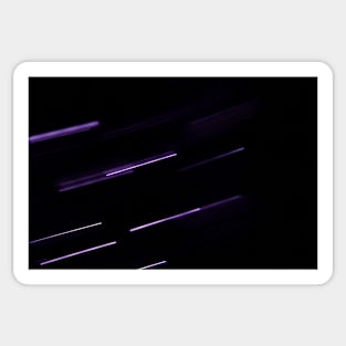 Purple shooting stars blurred lights Sticker